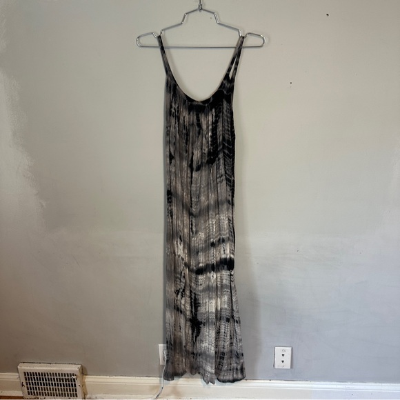 Jens Pirate Booty Tinkerbell Cami Maxi Dress Black Tie Dye Small - Picture 1 of 10